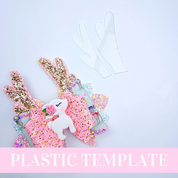 Reindeer Antlers Plastic Template - Plastic Trace and Cut Template