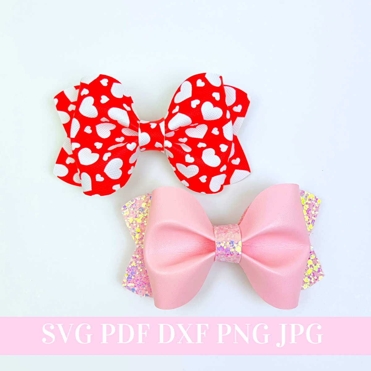 Dottie Digitals - Bow Tie SVG PNG DXF Hair Bow Ribbon Cheer Bow