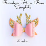 Christmas Hair Bow SVG, PDF - Christmas Hair Bow Template Bundle - Digital Template - Hair Bow Template - Cricut cut file - Silhouette