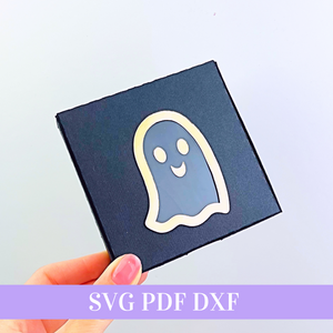 Halloween Ghost Bow Box Template - Halloween Hair Bow Box SVG, PDF -  Gift Box Template - Box SVG - Cricut Cut File - Silhouette Cut File