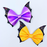 Bat Hair Bow Template SVG - Halloween Hair Bow SVG, PDF - Digital Template - Hair Bow Template - Cricut cut file - Silhouette cut file - BOW # 157