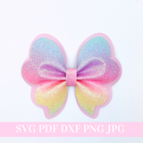 Butterfly Pinch Hair Bow SVG Template - Hair Bow SVG, PDF - Digital Template - Hair Bow Template - Cricut cut file - Silhouette cut file