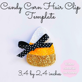 Candy Corn Snap Clip SVG - Halloween Snap Clip SVG, PDF - Digital Template - Snap Clip Template - Cricut cut file - Silhouette cut file