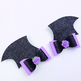 Bat Wings Hair Clips SVG - Halloween Hair Clip SVG, PDF - Digital Template - Hair Clip Template - Cricut cut file - Silhouette cut file