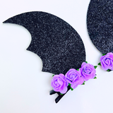 Bat Wings Hair Clips SVG - Halloween Hair Clip SVG, PDF - Digital Template - Hair Clip Template - Cricut cut file - Silhouette cut file