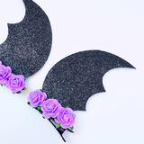 Bat Wings Hair Clips SVG - Halloween Hair Clip SVG, PDF - Digital Template - Hair Clip Template - Cricut cut file - Silhouette cut file