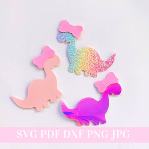 Dinosaur Clip SVG Template - Dinosaur Snap Clip SVG, PDF - Digital Template - Snap Clip Template - Cricut cut file - Silhouette cut file